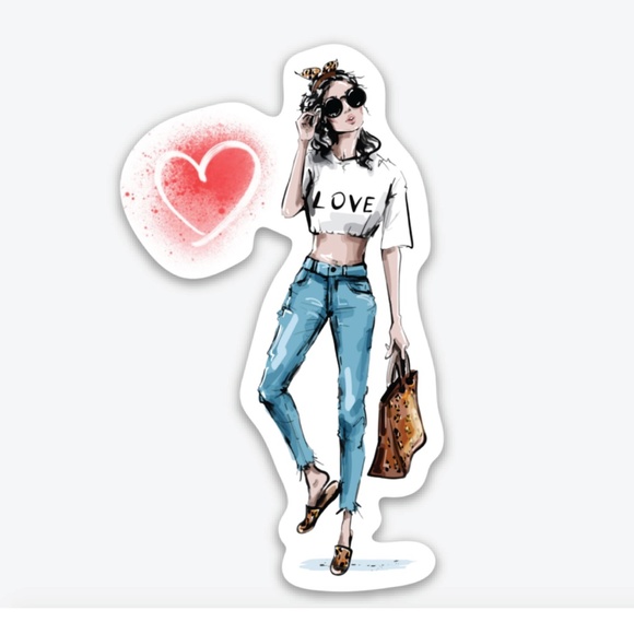 x2 Fashion Vinyl Stickers Street Style Vinyl Stickers - Picture 2 of 2